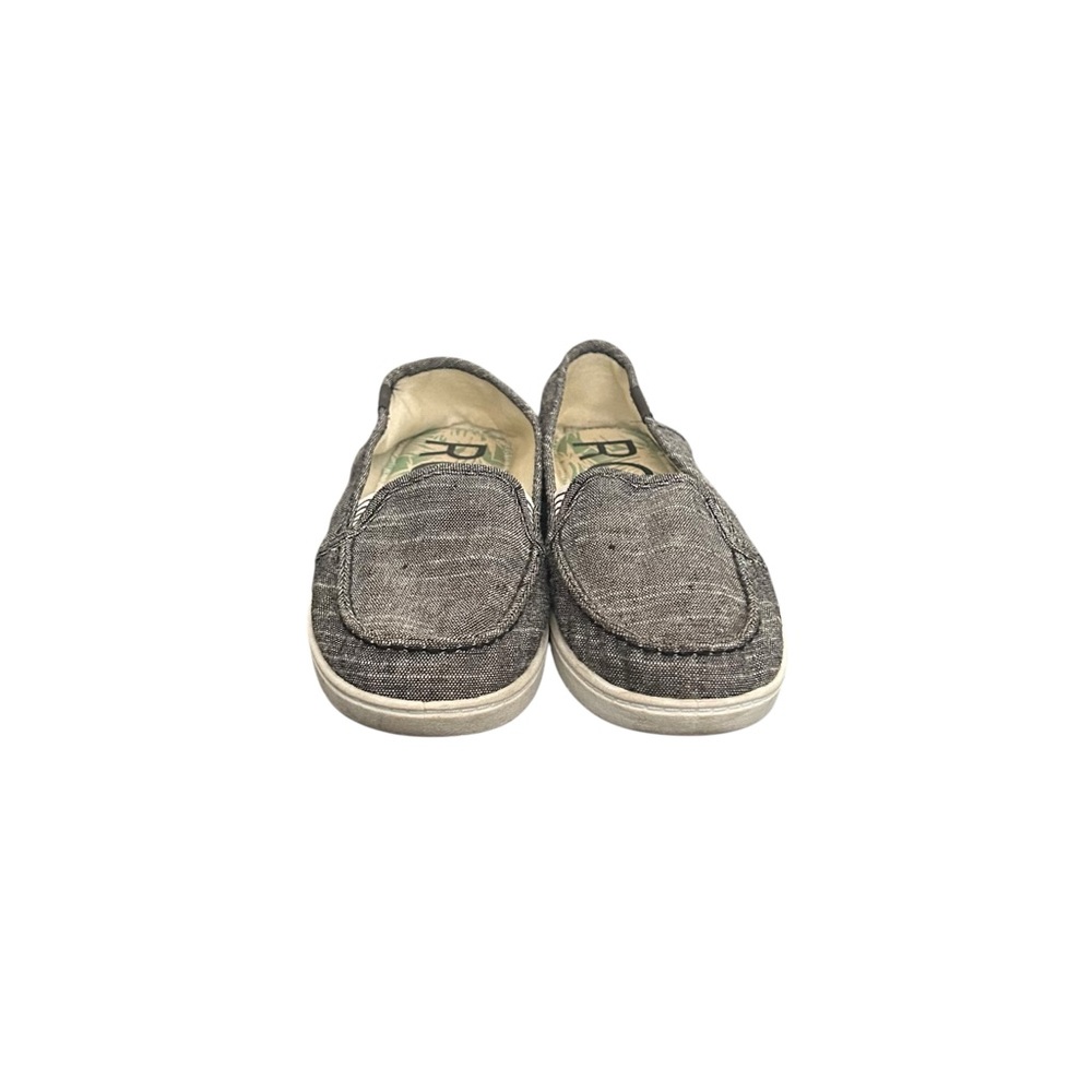 Roxy Women’s Slip-On Casual Shoes Gray Chambray Canvas Sneakers Size 7.5 - Picture 6 of 12